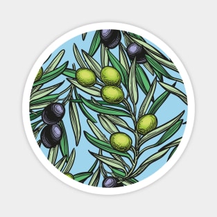 Olives - Mediterranean pattern Magnet